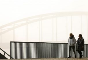köd, ősz, időjárás, Szeged, Tisza, híd