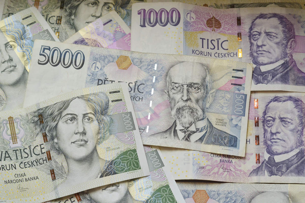 cseh korona pénz